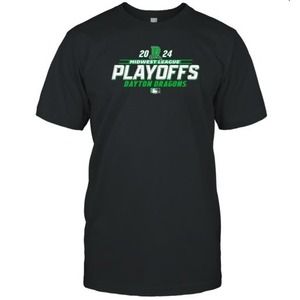 Dayton Dragons 2024 Midwest League Playoff T-Shirt